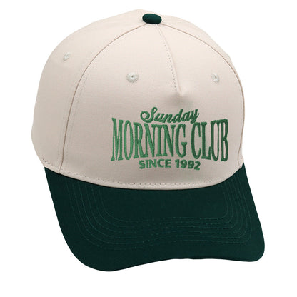Casual Color Block Letter Embroidered Baseball Cap