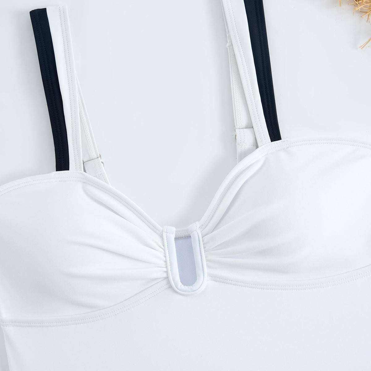 Sexy Color Block One-Piece Swimsuit