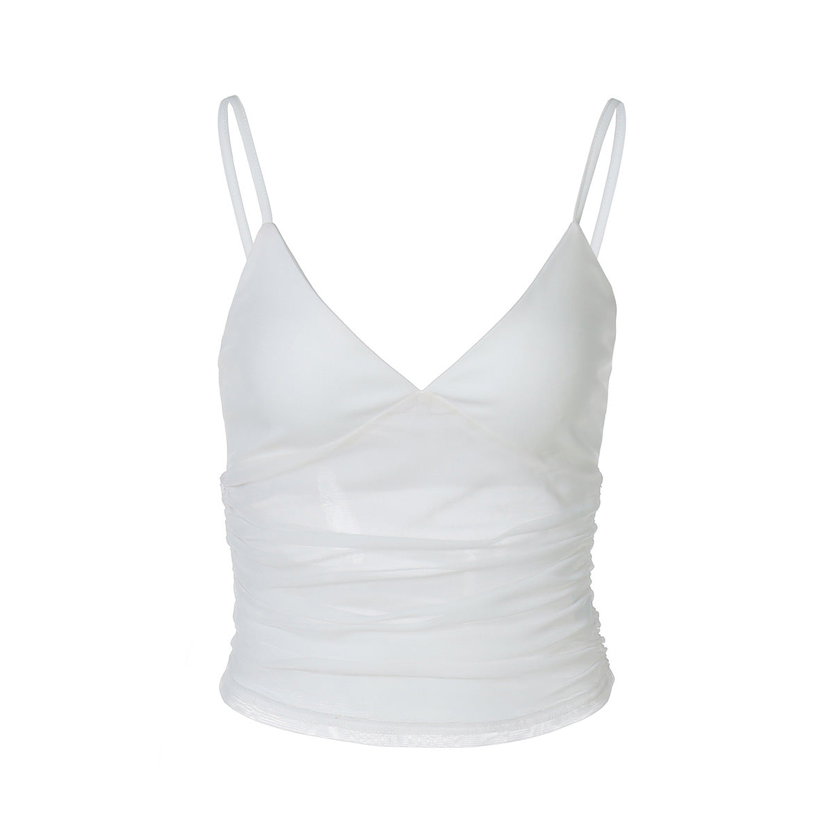 Sleeveless Mesh Back Bodycon Tank Top Casual Streetwear