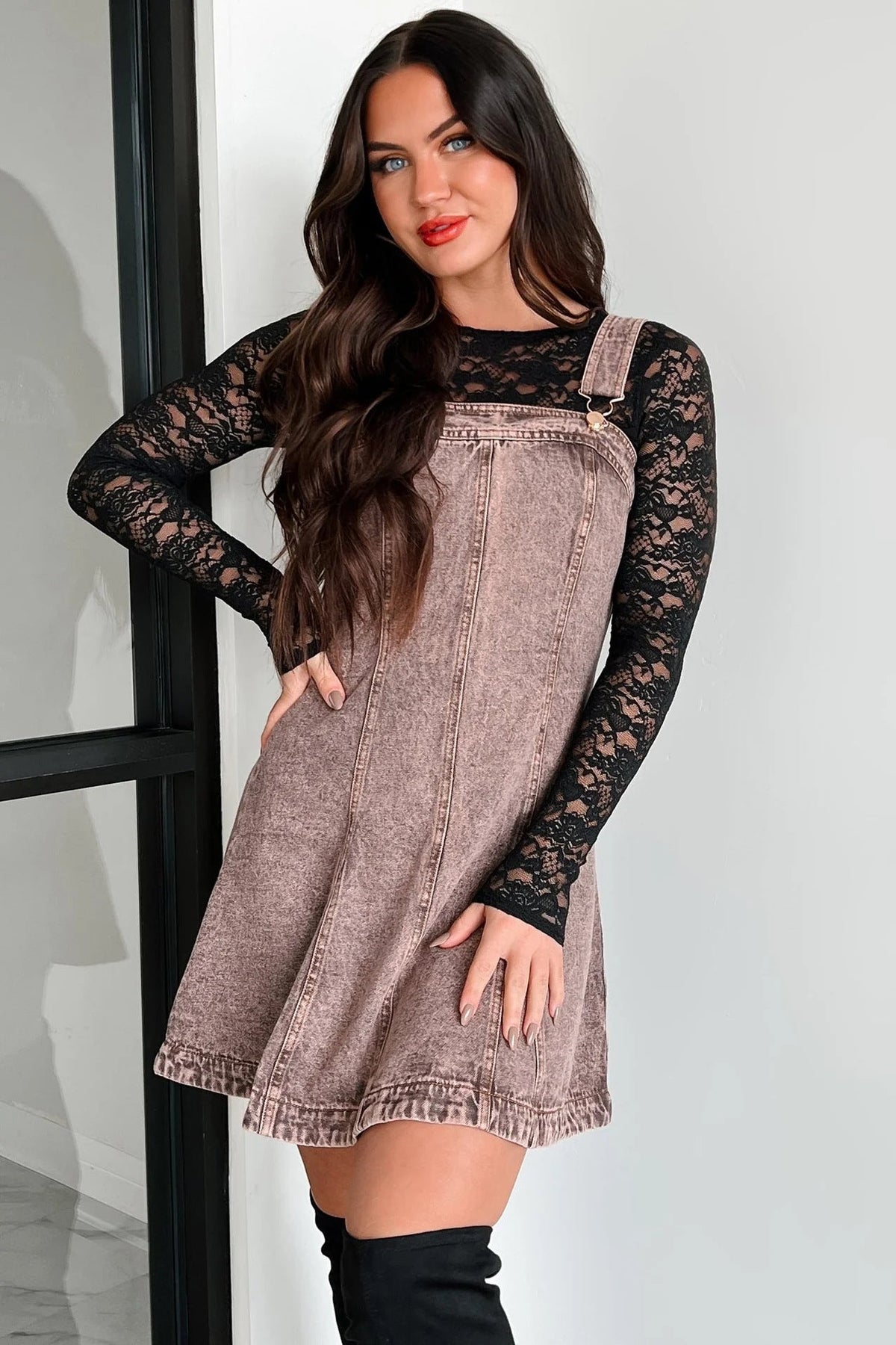 Trendy Casual Denim Slip Dress