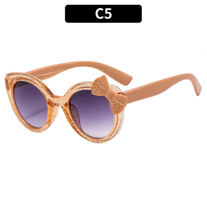 Cute Kids' Butterfly Knot Sunglasses UV400 Protection