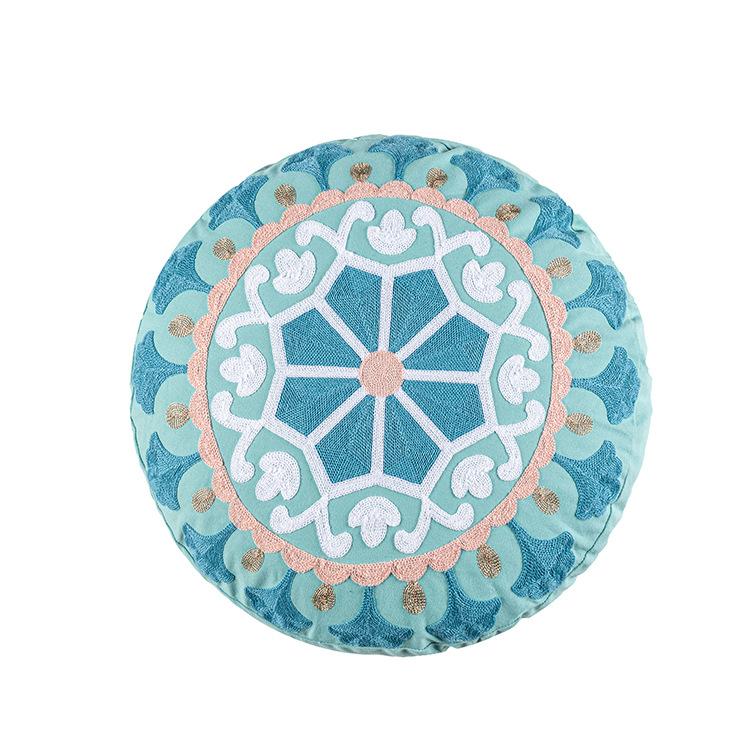 New Exotic Moroccan Style Cushion Cover Famous Family Style Round Cushion Cover Famous Hotel Model Room Pillow Cover