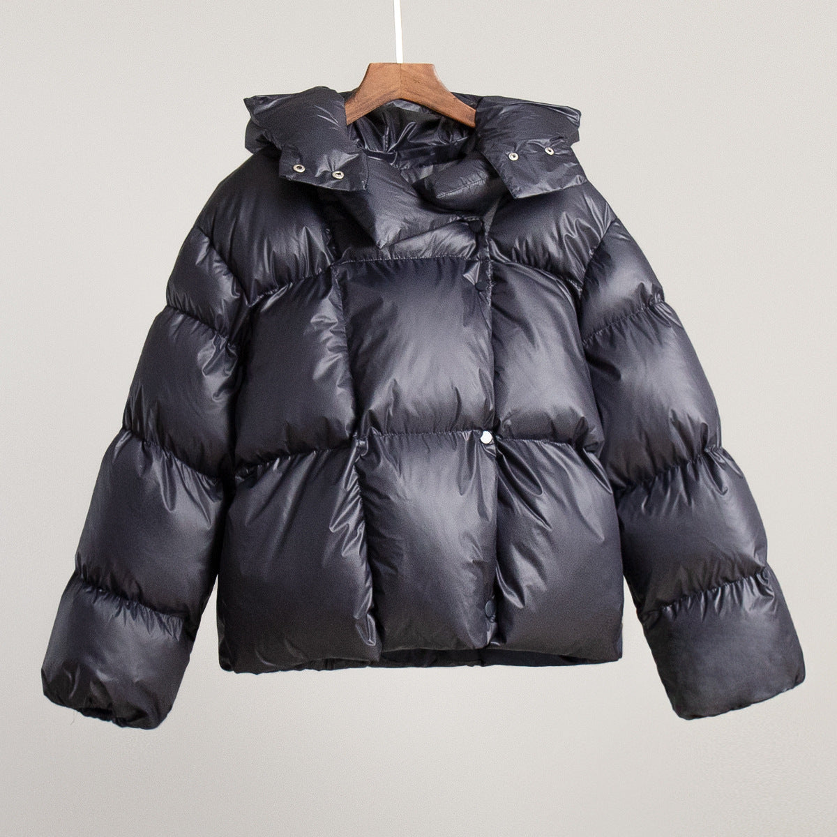 Trendy Hooded Cotton Puffer Jacket Casual Streetwear