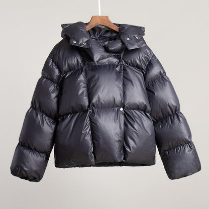 Trendy Hooded Cotton Puffer Jacket Casual Streetwear