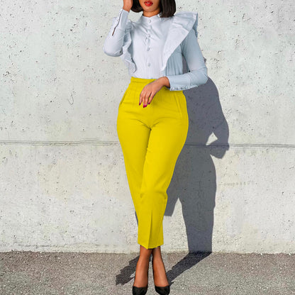 Trendy High-Waisted Trousers For Women