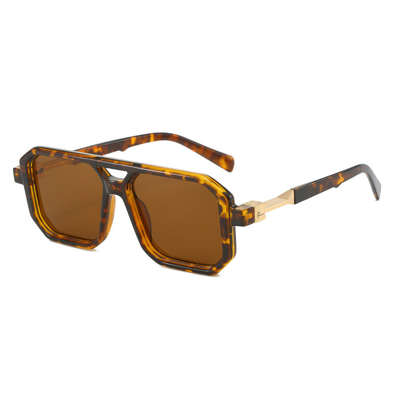 Square Sunglasses Retro Stylish Pilot Shades UV400 Protection