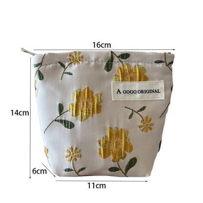 Sweet Floral Print Mini Coin Purse Wallets