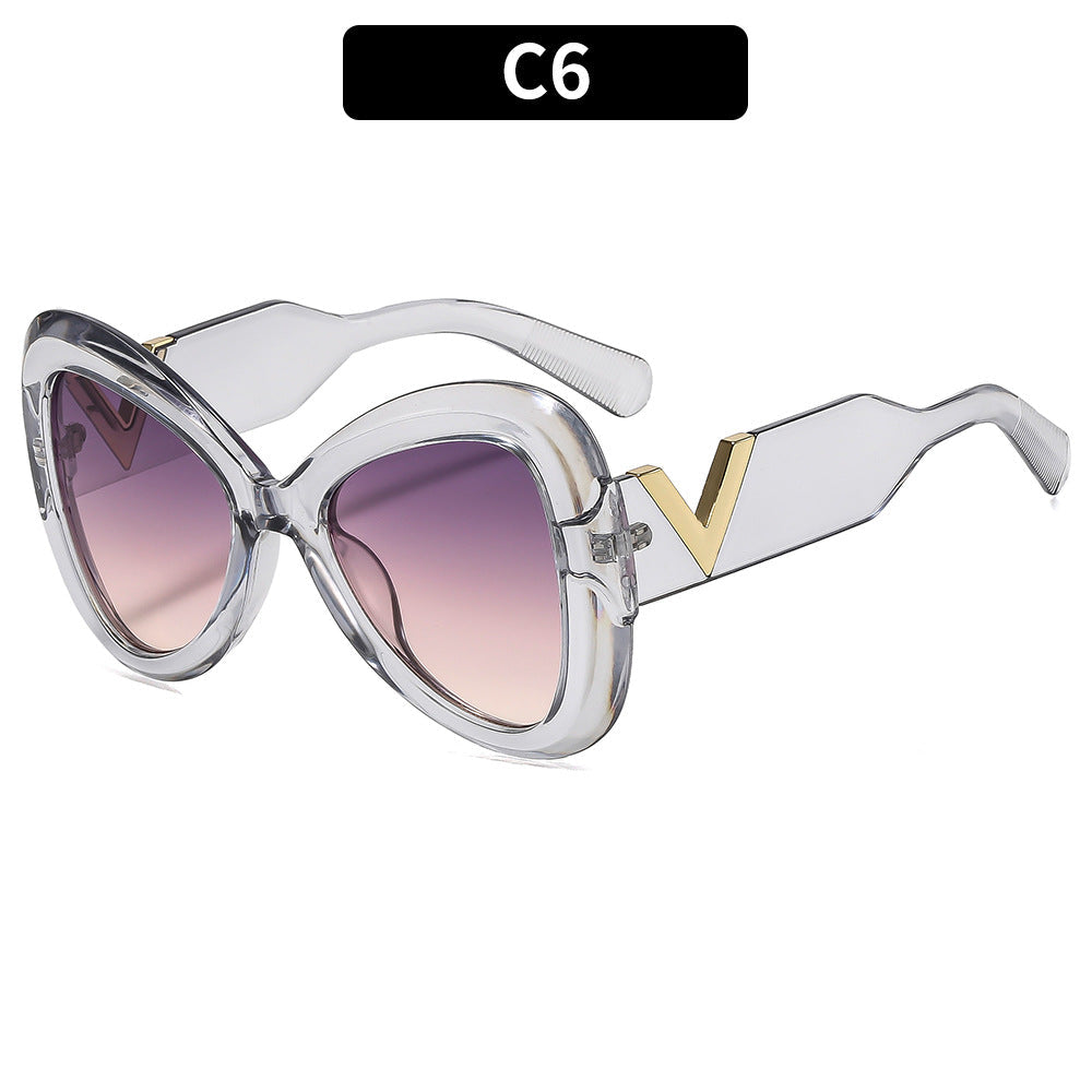 Trendy Butterfly Sunglasses Non-Polarized UV400 Protection