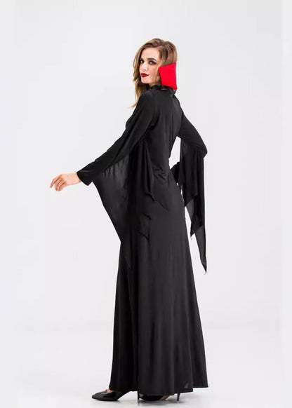 Women’s Polyester Witch Costume with Lace Corset