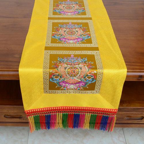 Tibetan-Style Folk Tablecloth Retro Long Table Tea Tablecloth Buddha Hall Decoration