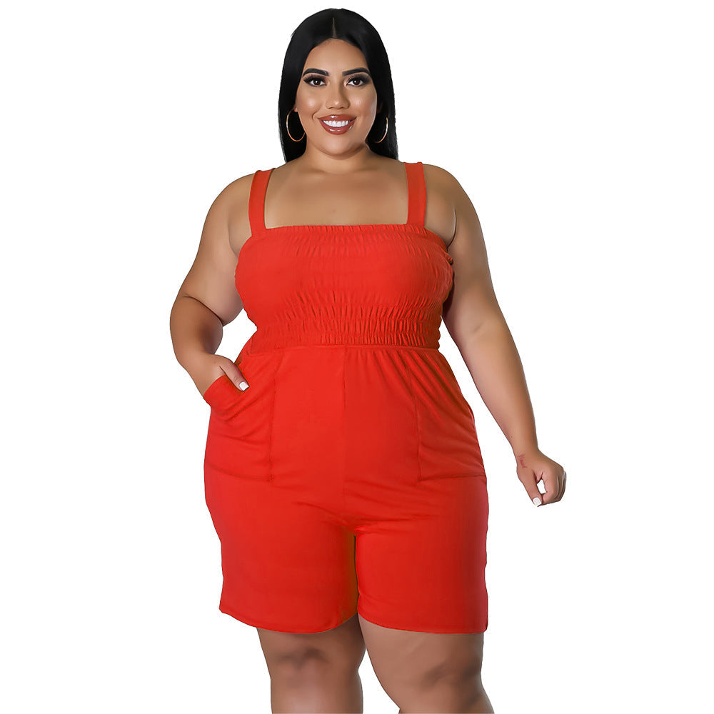 Chic Solid Color Slim-Fit Backless Jumpsuit