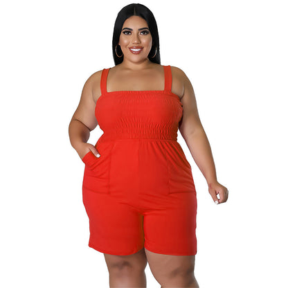 Chic Solid Color Slim-Fit Backless Jumpsuit
