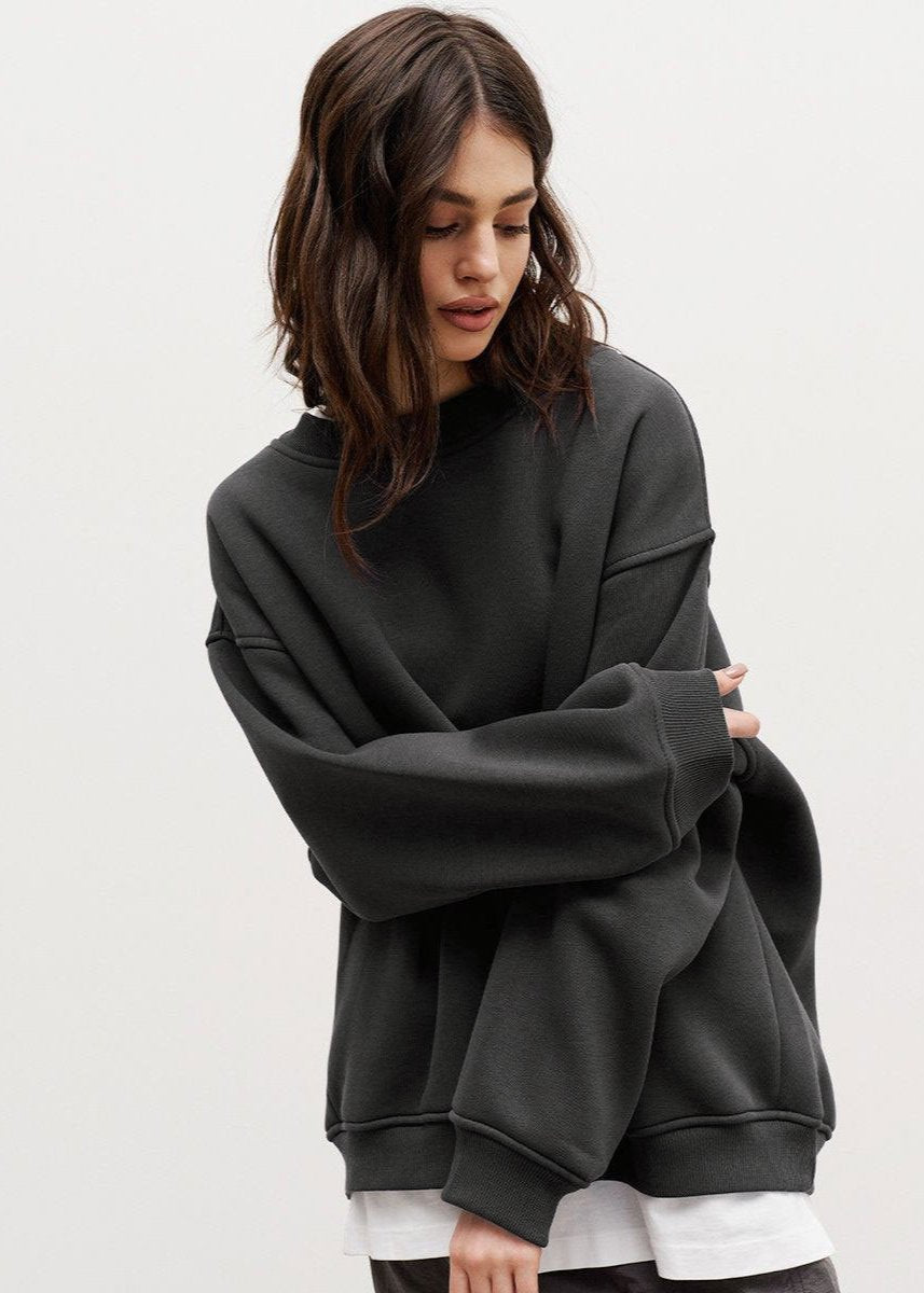 Oversized Sweatshirt Soft Fabric Relaxed Fit