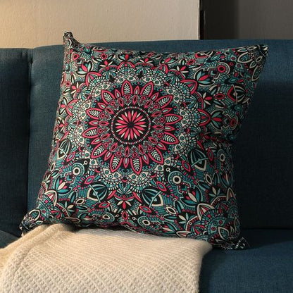 Ethnographic Vintage Pillowcase Bohemian Square Cushion Cover