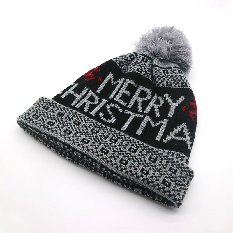 Trendy Thicken Plush Windproof Christmas Beanie Cap