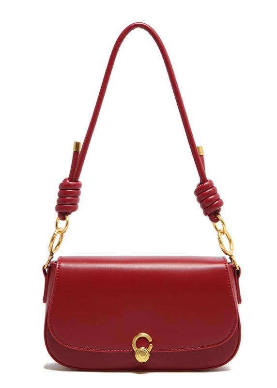 Shoulder Bag Ecofriendly PU Leather Knot Detail