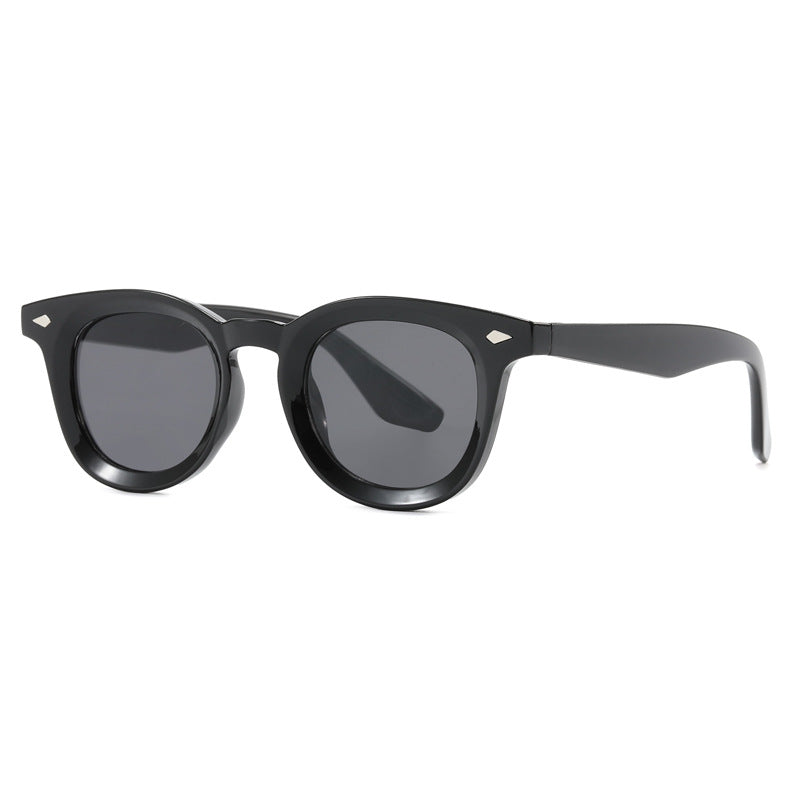 Trendy Oval Frame Sunglasses Stylish UV400 Protection