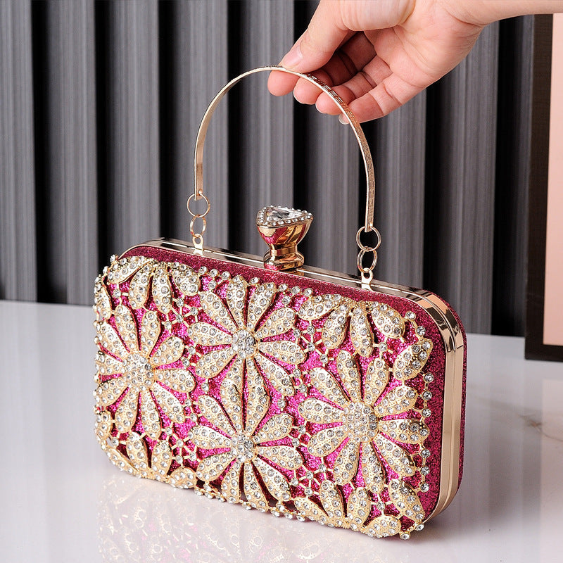 Fashionable Evening Clutch with Rhinestones