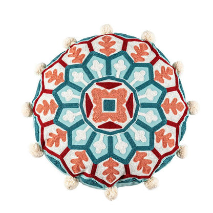 New Exotic Moroccan Style Cushion Cover Famous Family Style Round Cushion Cover Famous Hotel Model Room Pillow Cover