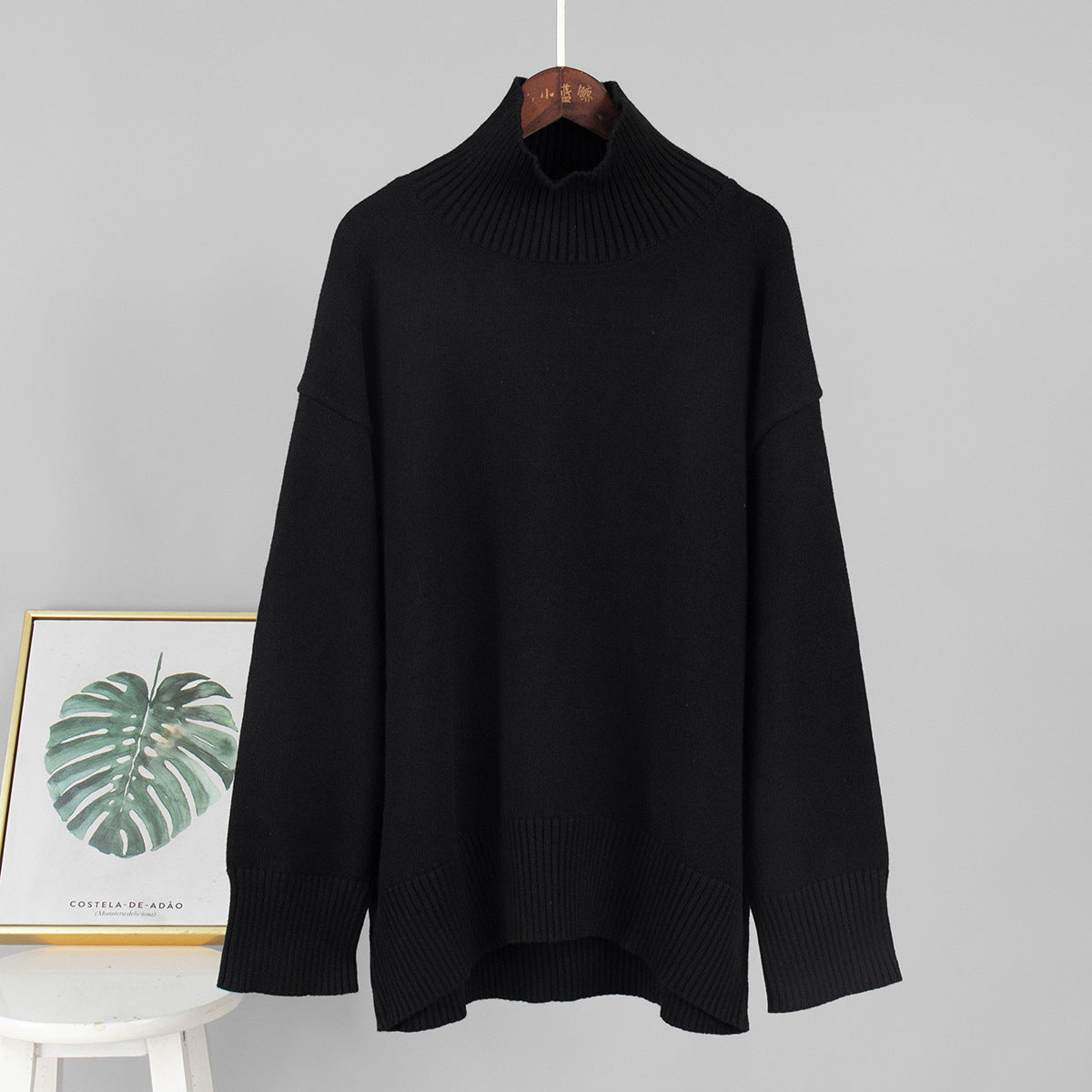 Stylish Turtleneck Knitted Sweater for Women