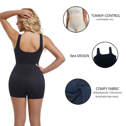 Seamless High-Waisted Bodysuit For Curvy Women