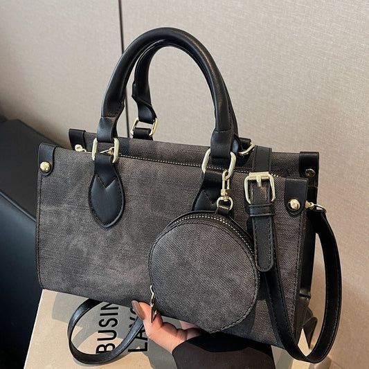 Vintage-Inspired Small Handbag for Women, Casual PU Crossbody Bag