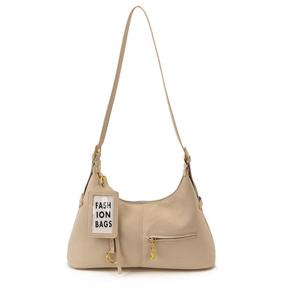 Trendy Women's Shoulder Bag Vintage Textured Design Large Capacity Crossbody Bag