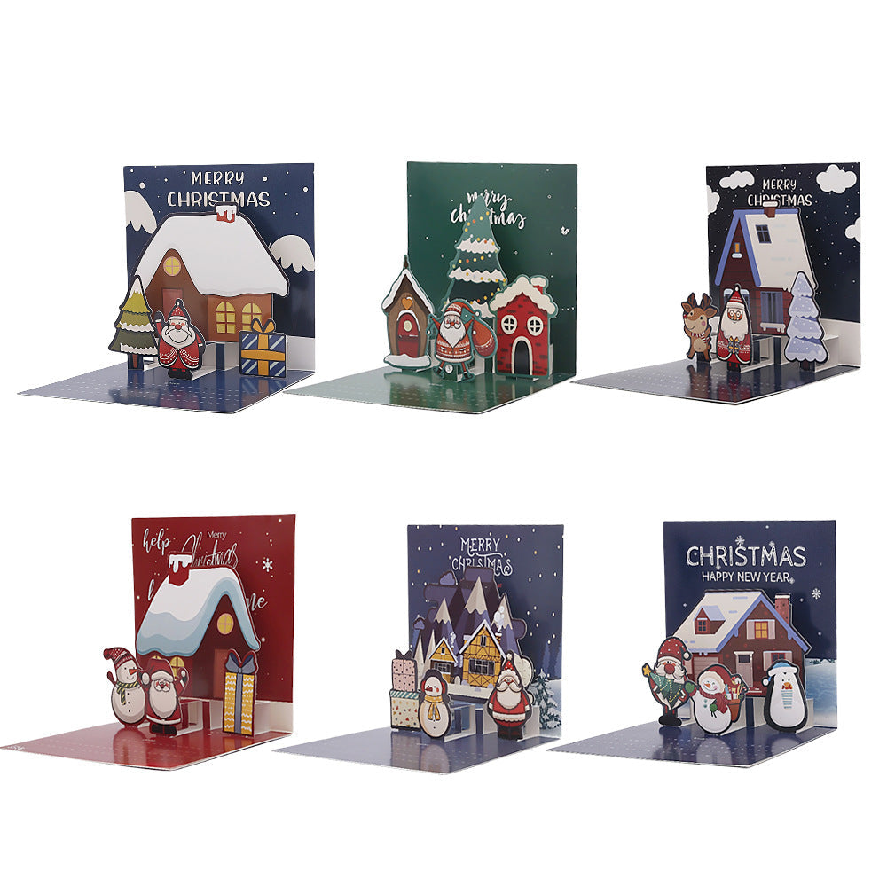 Creative Christmas 3D Pop Up Greeting Card