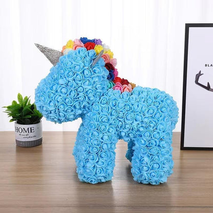 Rose Unicorn Eternal Flower Valentine'S Day Christmas Gift Soap Flower Unicorn