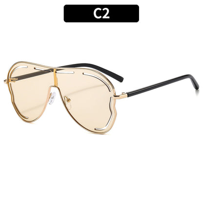 Trendy Oversized Cat-Eye Sunglasses UV400 Protection