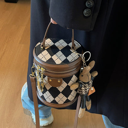 Trendy Quilted Bucket Bag for Women in Various Colors