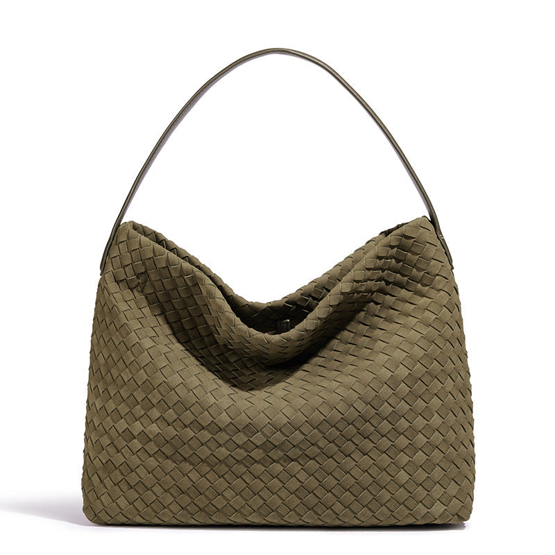 Simple Handmade Woven Large Capacity Underarm Bag