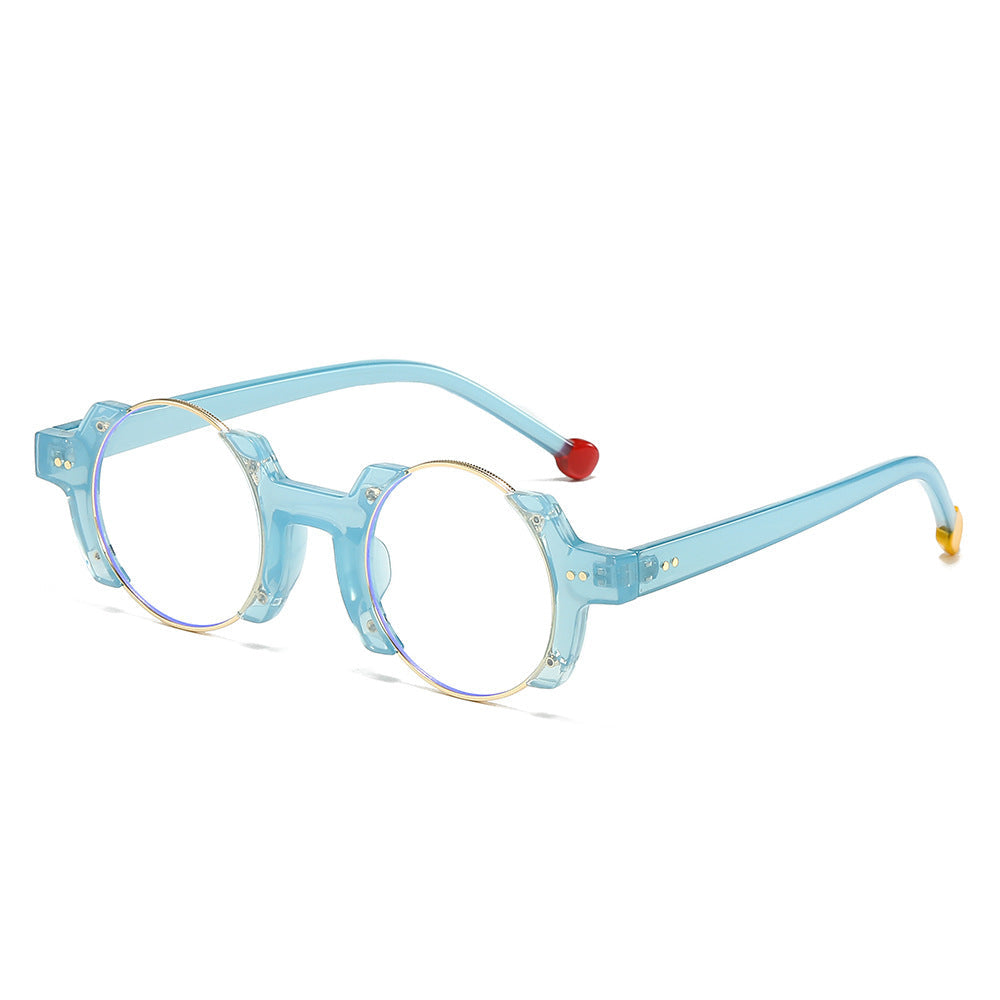 Trendy Colorful Round Frame Eyeglasses for Casual Style