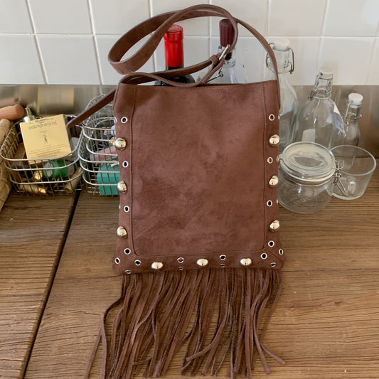 Bohemian Fringe Phone Bag Stylish Crossbody Purse