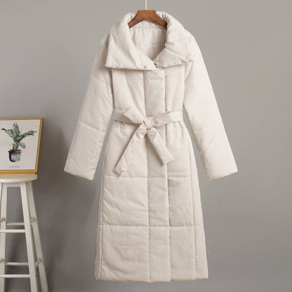 Long Cotton Jacket Casual Warm Coat