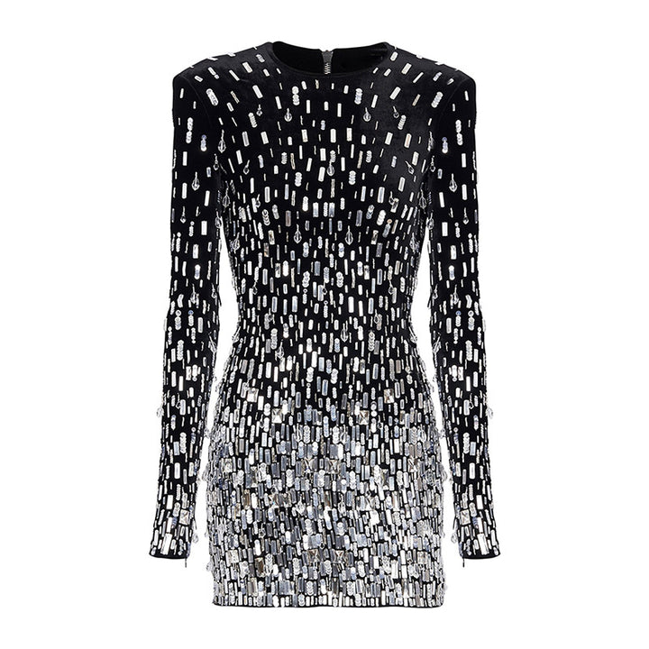 Black Sequin Dress