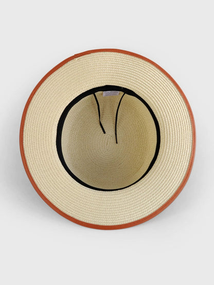 Straw Hat Retro Ethnic Style Embroidery Flower Beach Hat Spring And Summer Basin Hat