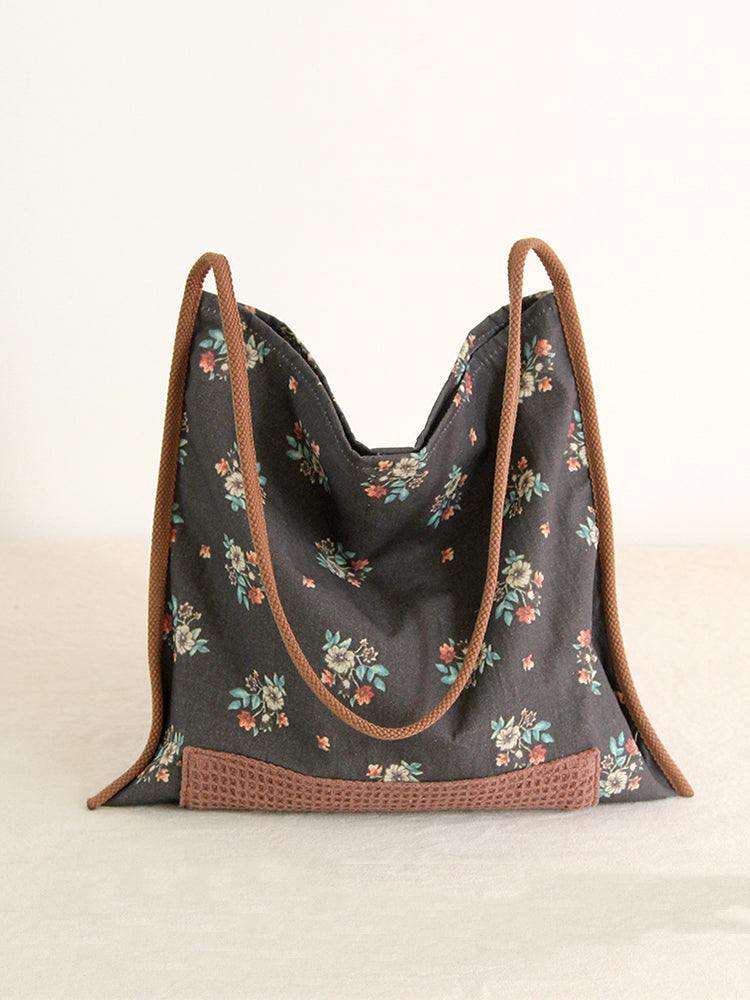 Cloth Bag Ethnic Style Women'S Bag Commuting One-Shoulder Canvas Bag Vintage Chinese Style Cloth Bag Bag Woman