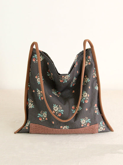 Cloth Bag Ethnic Style Women'S Bag Commuting One-Shoulder Canvas Bag Vintage Chinese Style Cloth Bag Bag Woman