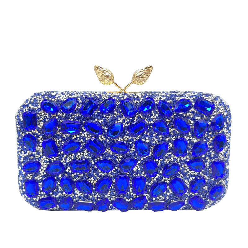Gemstone Evening Clutch Colorful Resin Bag Stylish Party Purse