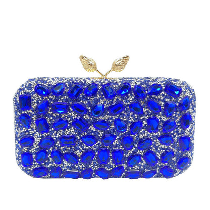 Gemstone Evening Clutch Colorful Resin Bag Stylish Party Purse