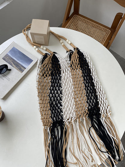 Handcrafted Woven Shoulder Bag Large Capacity Beach Bag