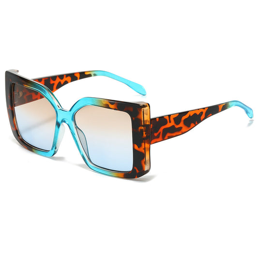 Trendy Oversized Rectangle Sunglasses Fashionable Unisex UV400 Protection