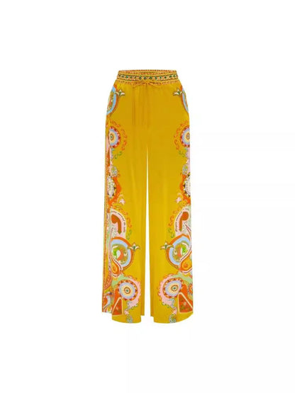 Floral Print Satin Pajama Set Elegant Casual