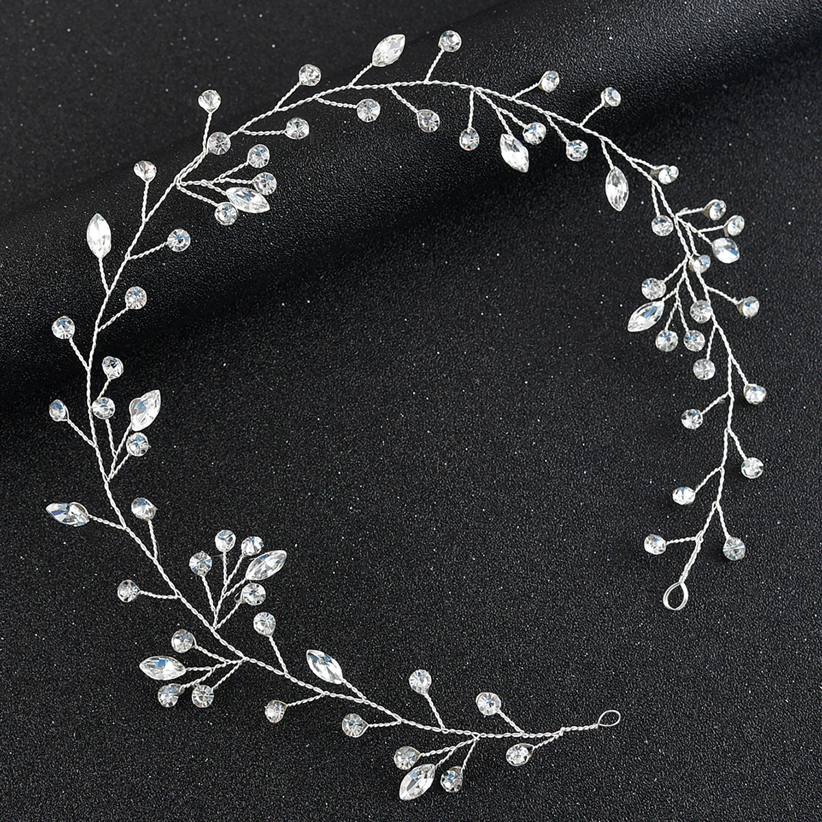 Handmade Glass Crystal Headband for Brides and Weddings