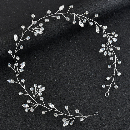 Handmade Glass Crystal Headband for Brides and Weddings