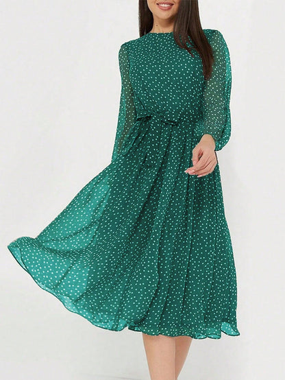 Floral Print Tie Waist Maxi Dress for Women