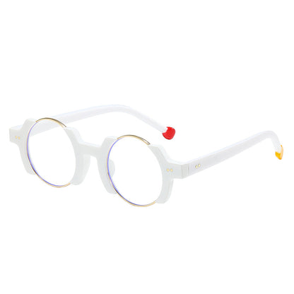 Trendy Colorful Round Frame Eyeglasses for Casual Style