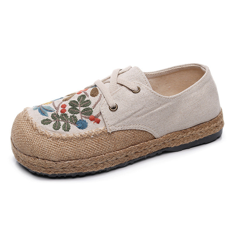 Spring Fresh Round Head Cloth Shoes Fashionable Shallow Mouth Women'S Shoes