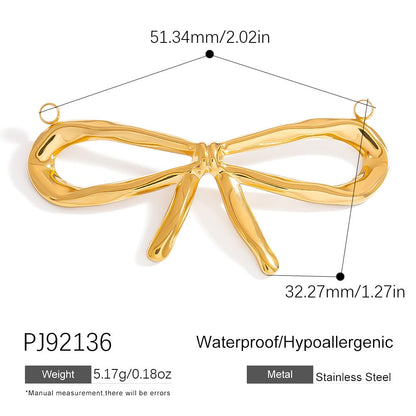 DIY Gradient Butterfly Flower Stainless Steel Pendants